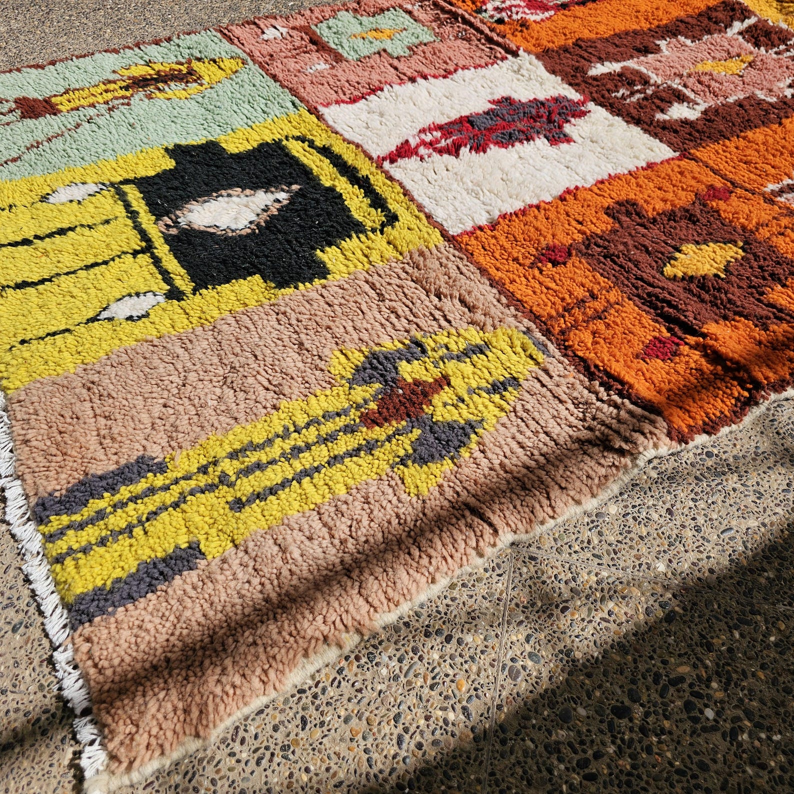 Berber Handmade Colorful Vintage Carpet Boho Area Rug