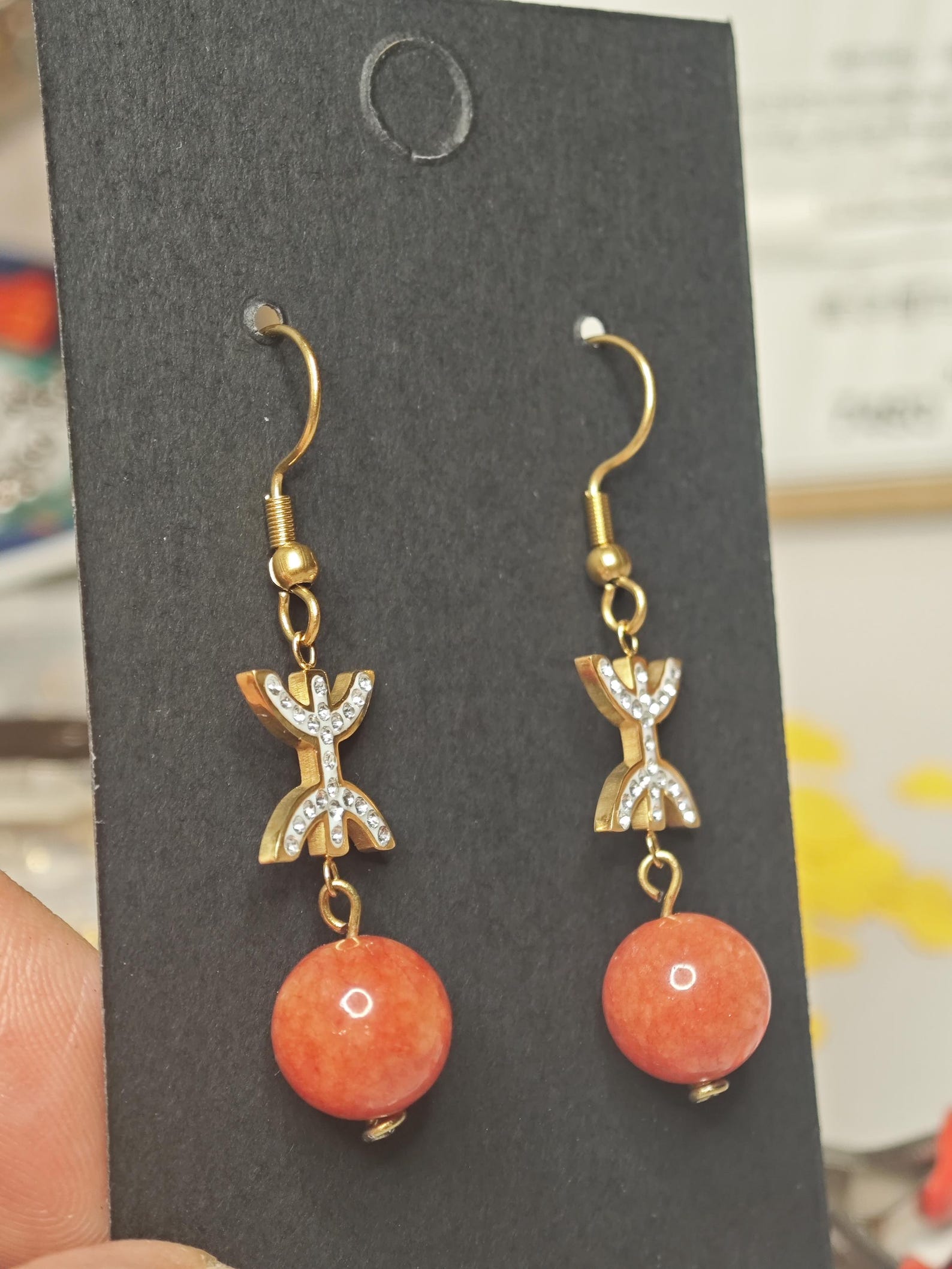Amazigh Boucles d oreilles YAZ tifinagh acier inoxydable