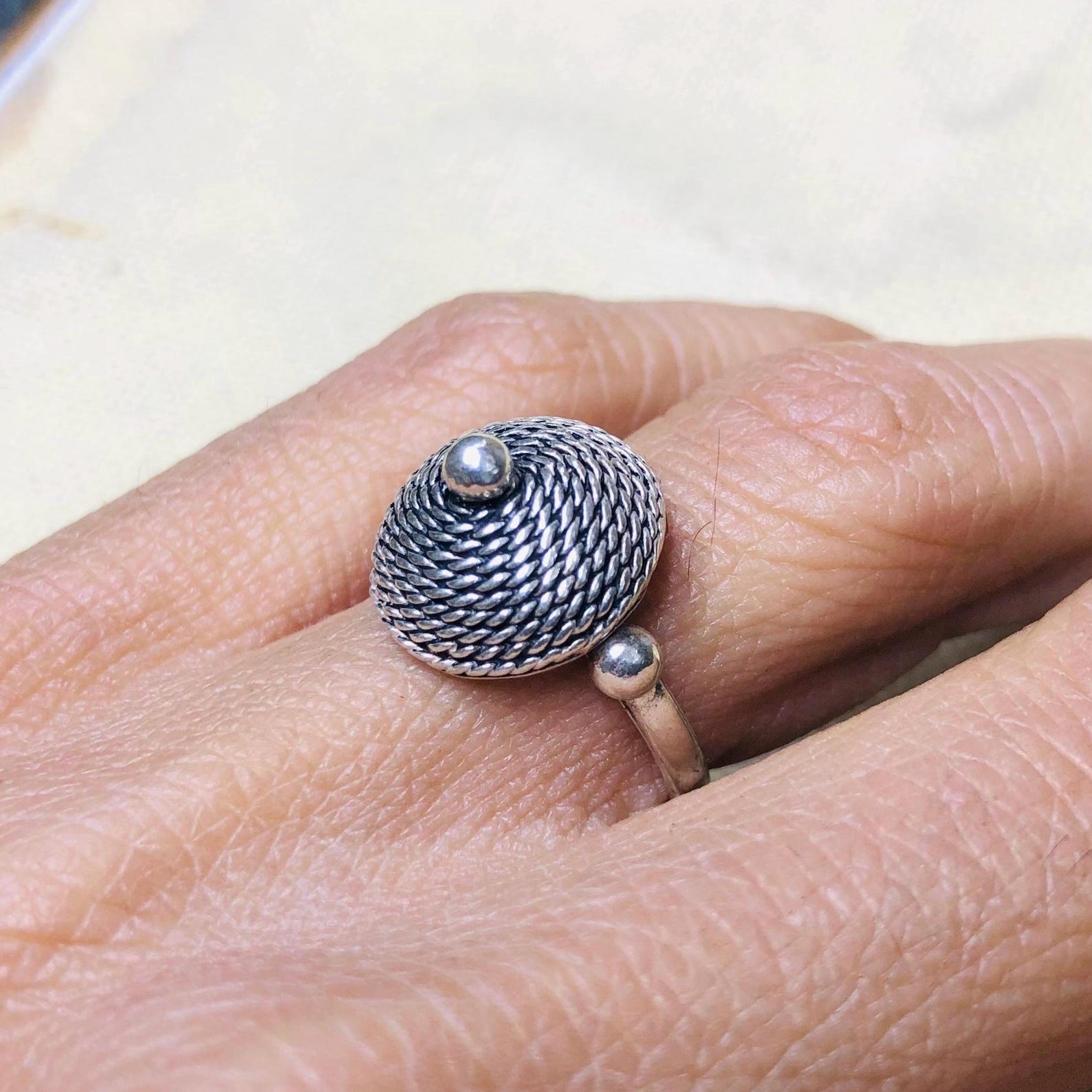 Amazigh Gravure amazighe Ring Silver Tribal Touareg Berbère