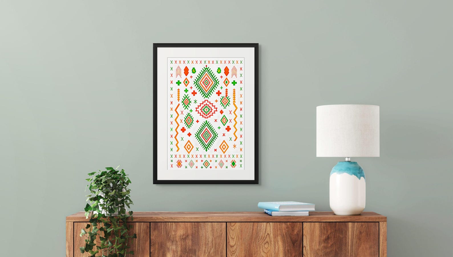 Amazigh Yaz Freedom Symbol High-Resolution Printable Digital Wall Art