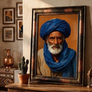 Amazigh Berber Culture Sahara Desert Print Set of 6 Wall Art