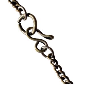 Berber Antique Hand Engraved Silver Alloy Amulet Necklace