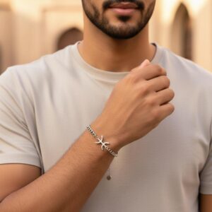 Amazigh Yaz Symbol Stainless Steel Bracelet Heritage Jewelry
