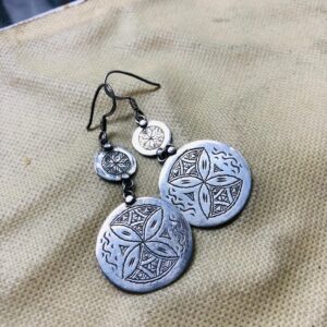 Berber Jewelry artisanaux amazighs traditionnels Earrings berbères Silver