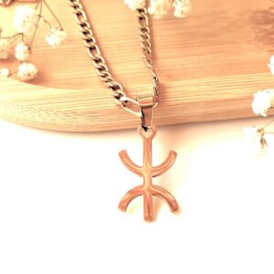 Amazigh Kabyle Tifinagh Yaz Stainless Steel Pendant Unisex Necklace