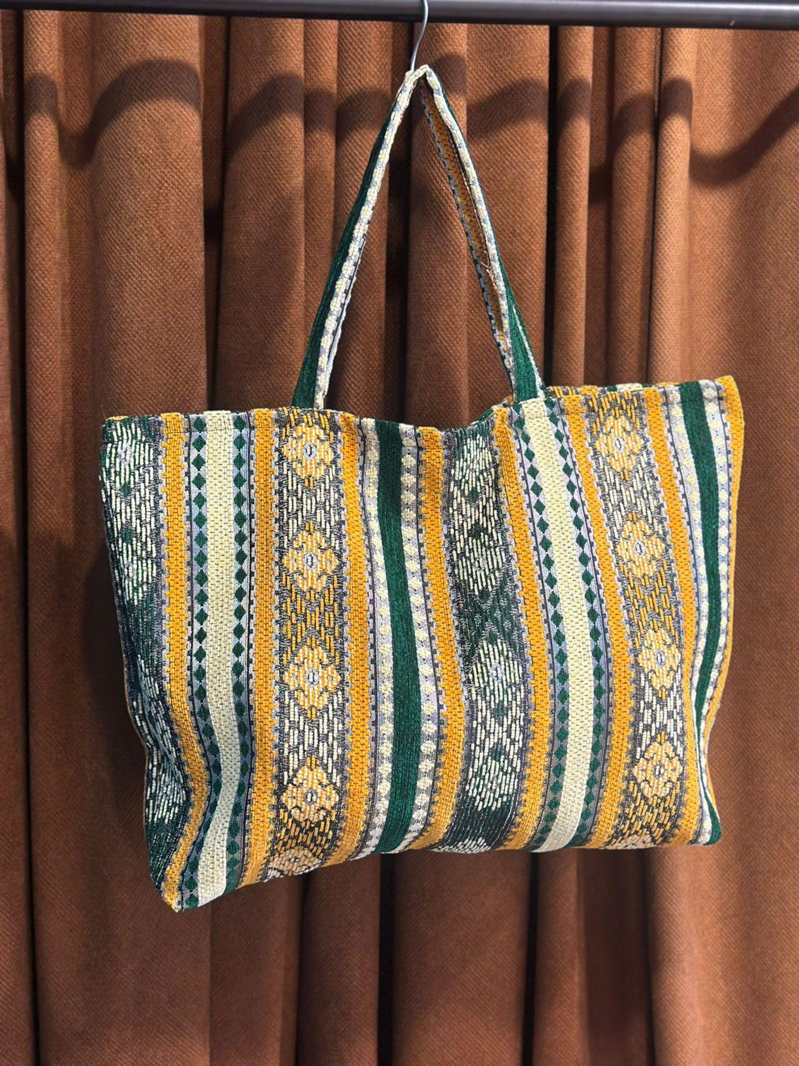 Berber Woven Tote Handmade Boho Shoulder Ethnic Bag