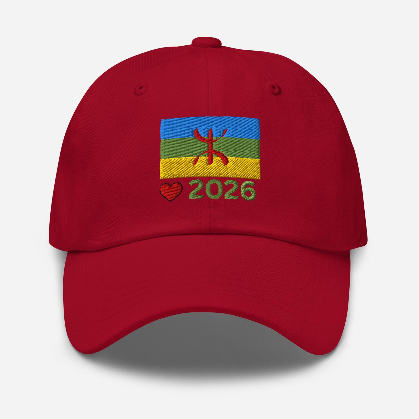 Berber Flag Embroidered Pride Dad Hat Cap for Everyday Heritage Style Use