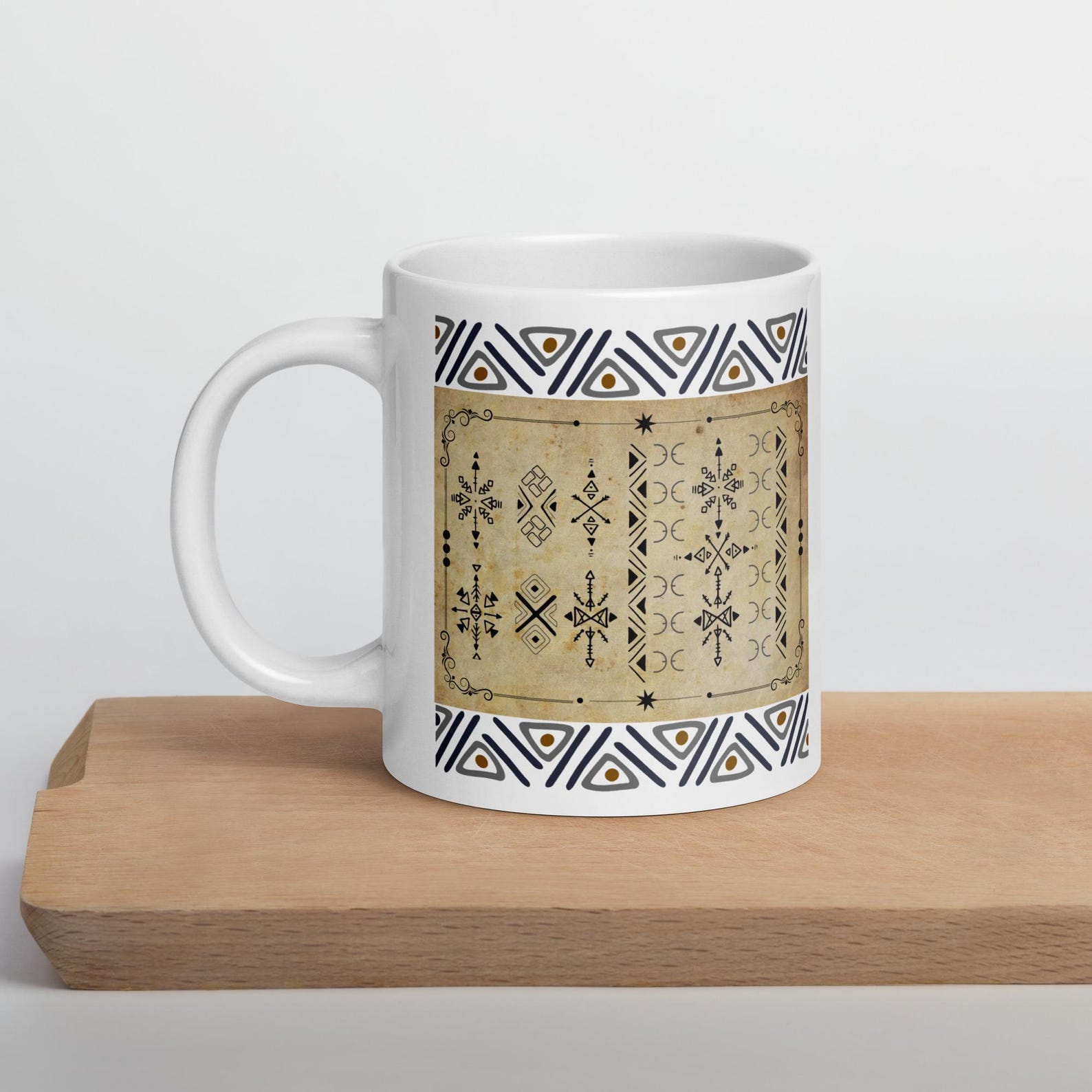 Berber Tifinagh Symbol Ceramic Mug for Kitchen Dining