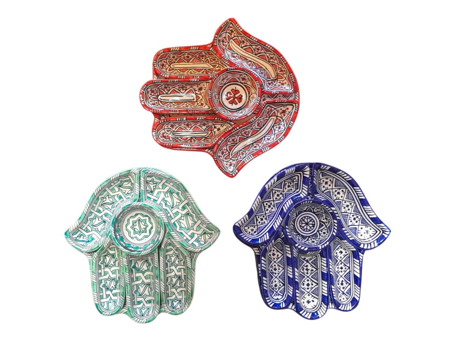 Amazigh Elegant Serving Set Pieces Handmade Ceramic Piece