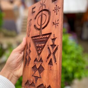 Berber Hand Carved Wooden Symbol Wall Art Decor