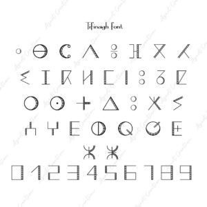 💾 Amazigh Tifinagh Font Wall Art for Heritage Style Designs