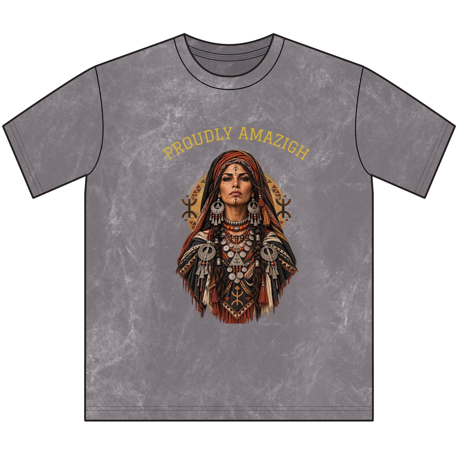 Berber Proudly Graphic Tee North African Heritage Shirt