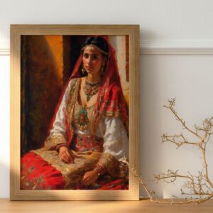 Amazigh Berber Woman Portrait Oil Painting Digital Wall Art
