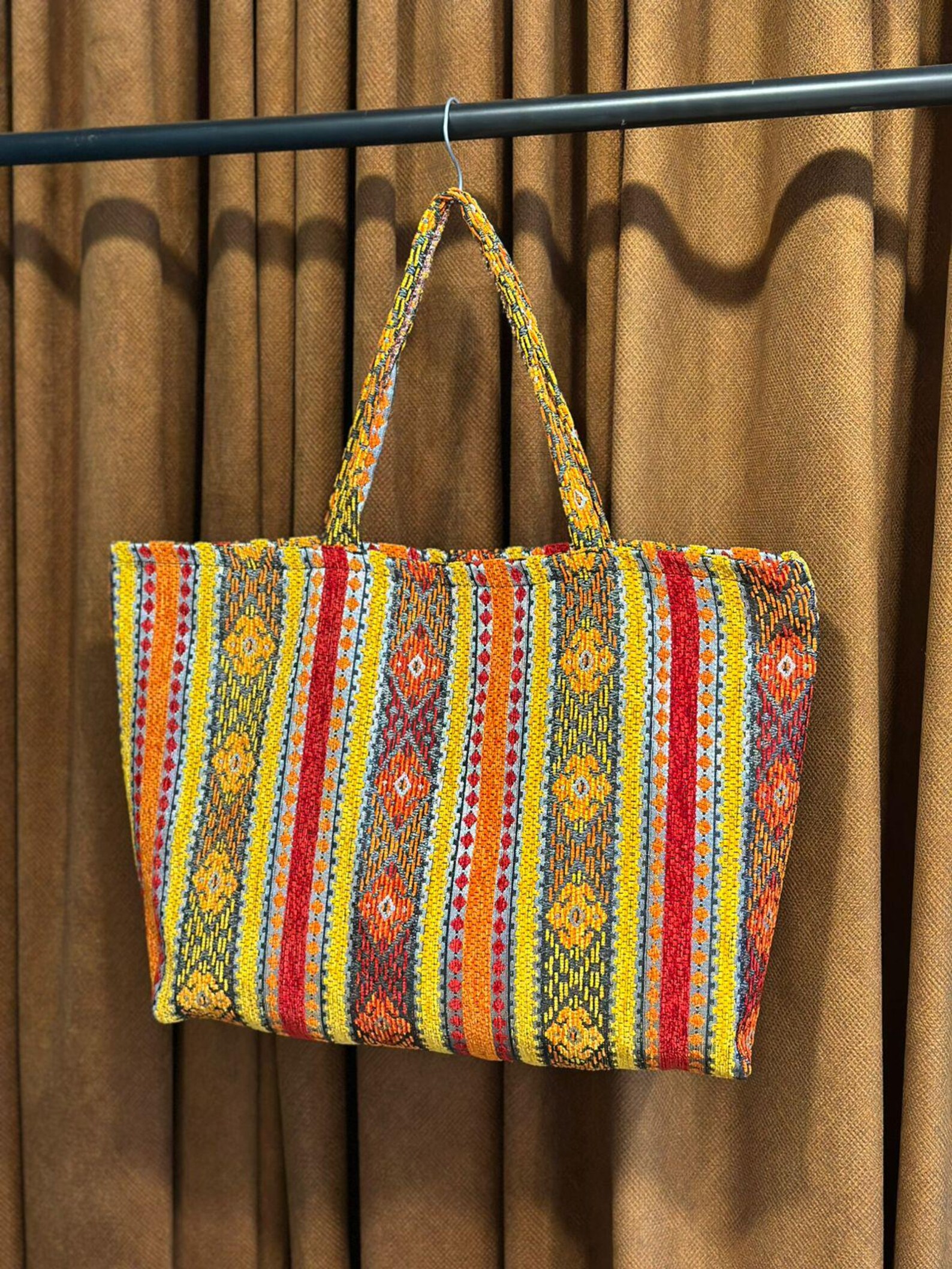 Berber Woven Tote Handmade Boho Shoulder Ethnic Bag
