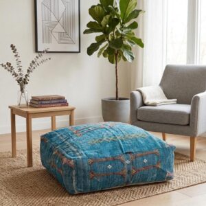 Berber Sabra Marocain Fait Main Berbère en Pouf