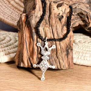 Amazigh Tuareg Symbol Metal Necklace for Everyday Jewelry