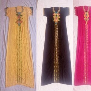 Berber Traditional Caftan Dress Girls Medium Black Kaftan