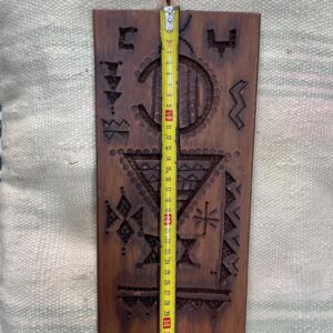 Berber Hand dark Carved Wooden Symbol Wall Art