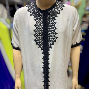 Amazigh Traditional Men’s Loulan s Elegant Beige Tunic