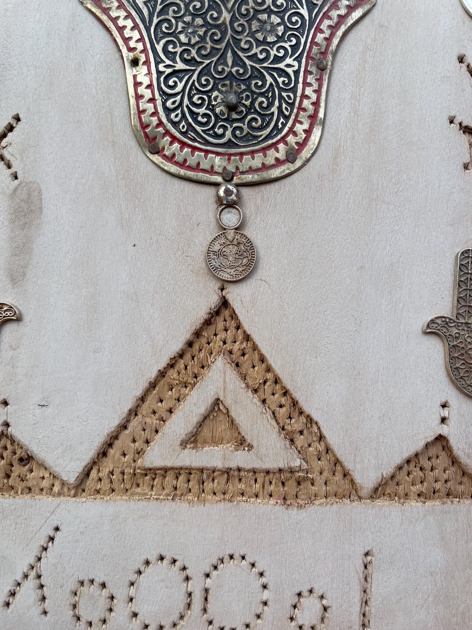 Berber Handmade Willow Wood Hamsa Wall Decor Symbols Boho Art