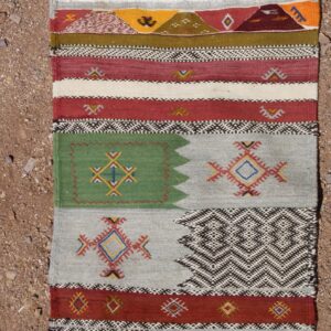 Berber Handmade Wool Runner Rug Authentic Kilim Hallway Carpet