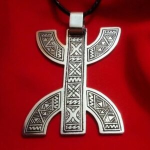 Amazigh Tifinagh Collier Pendentif Bijoux Berbère Ethnique Necklace