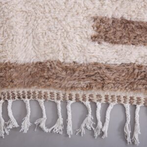 Custom Amazigh Berber Natural Wool Living Room Rug