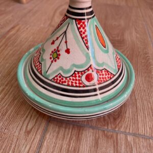 Berber Hand-Painted Authentic Ceramic Design Colorful Kitchen Tagine