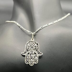 Berber Handmade Sterling Silver Yaz Pendant Tribal Necklace