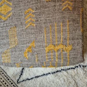 Berber Kilim Wool Floor Cushion Pouf Square Cover