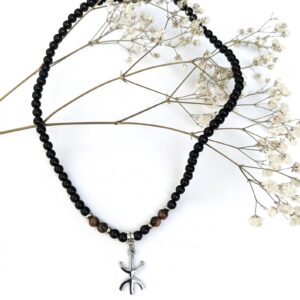 Amazigh Collier berbère femme homme avec perles naturelles