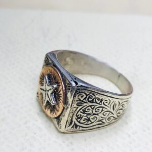 Handmade Berber Tuareg Engraved 925 Sterling Silver Adjustable Ring