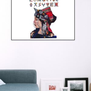 Amazigh Berber Kabyle Woman Digital Print Algeria Poster Download