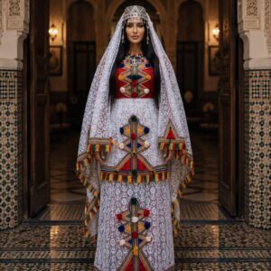 Berber Authentic Bridal Dress Set Handmade Wedding Headband