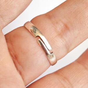 Amazigh Silver Tone Enamel Kabyle Adjustable métal Ring