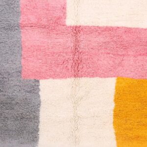Custom Amazigh Berber Natural Wool Living Room Rug