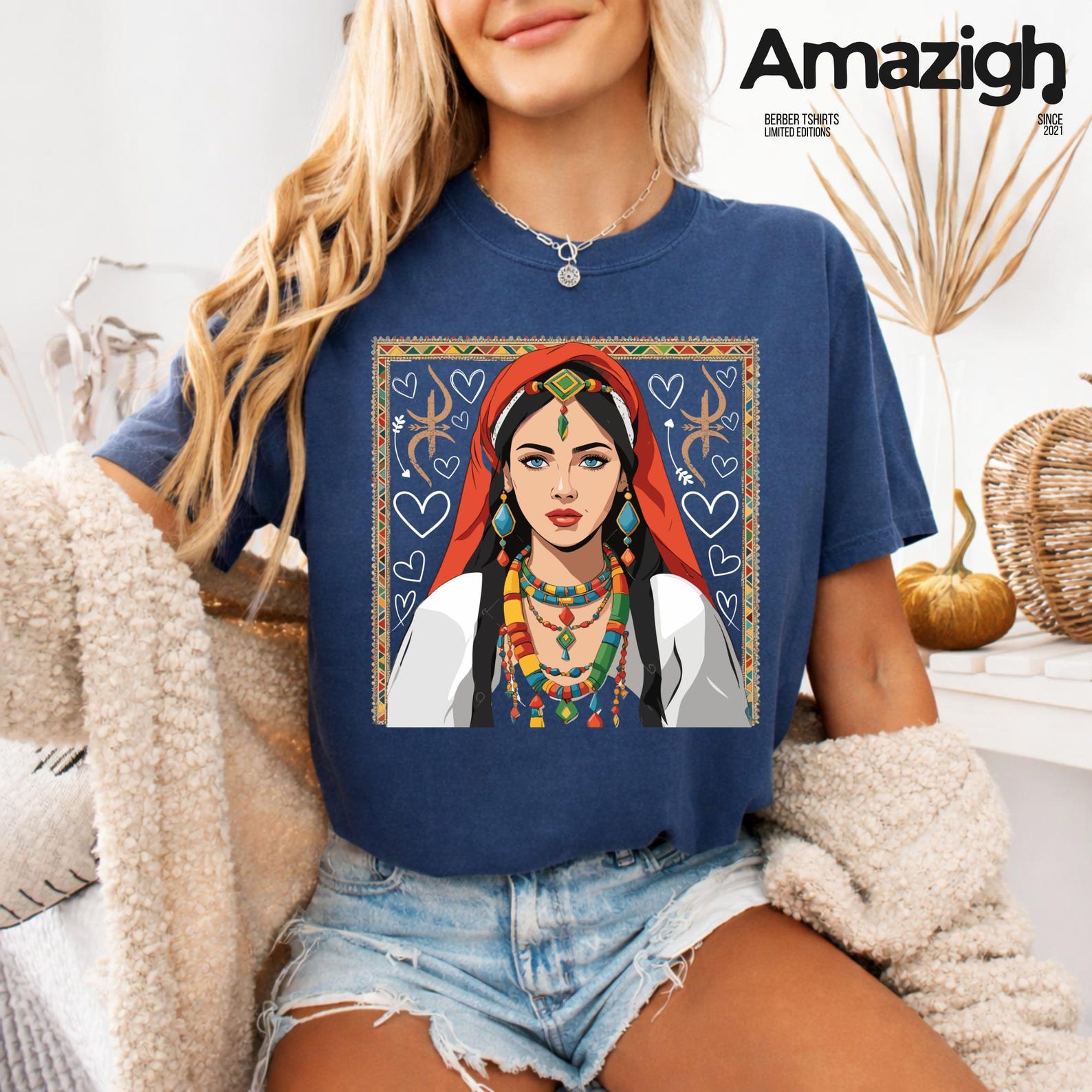 Berber Kabyle Tifinagh Amazigh Yaz Symbol Comfort Colors T-Shirt