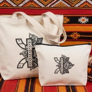 Amazigh Tote Sac Shopping Bag Berbère Yaz Symbole