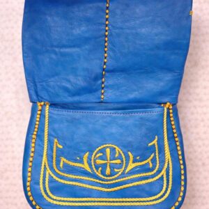 Berber Agrab Leather Handmade Souss Pouch Traditional Bag