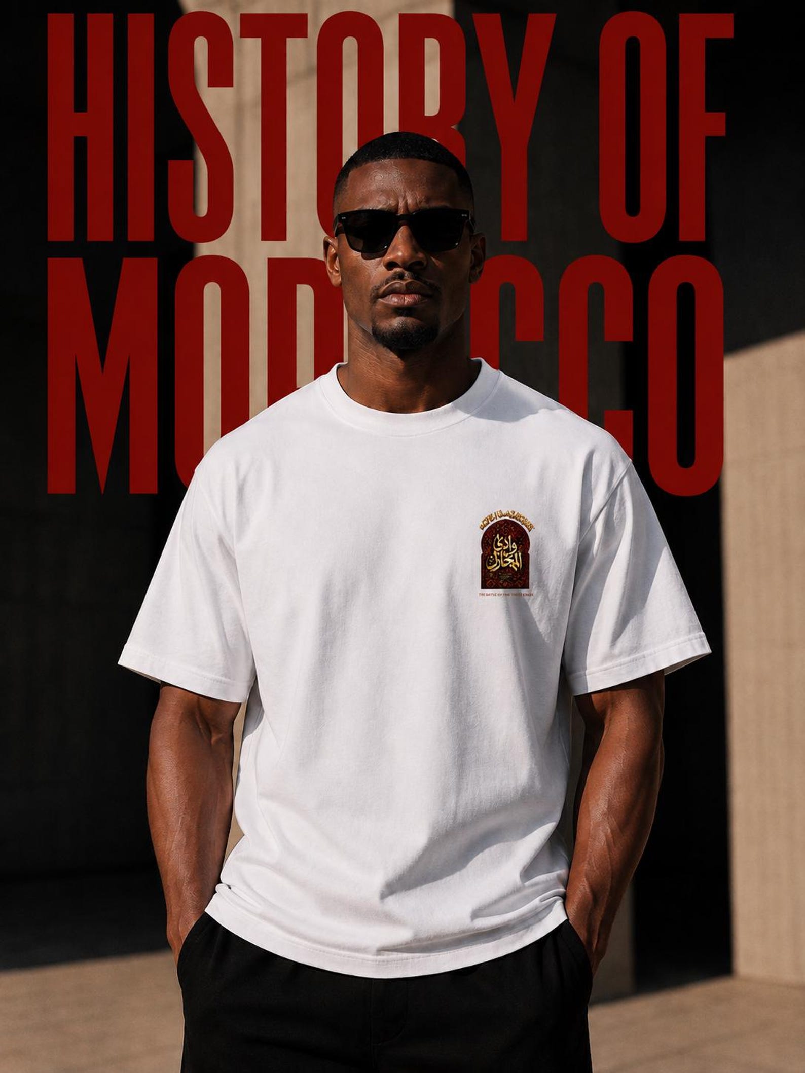 Amazigh T-Shirt Battle Three Kings Historical Design Wadi