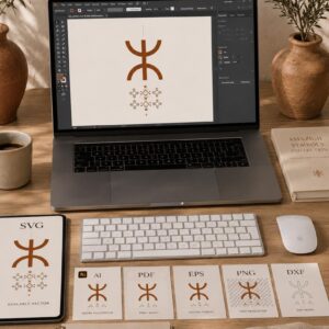 💾 Amazigh Symbols Collection Tifinagh Wall Art Design Set