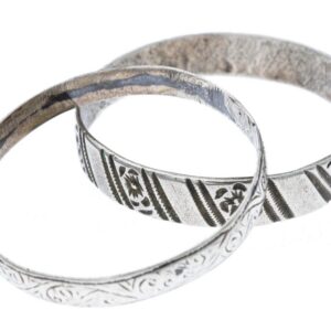 Berber Antique Silver Child Bracelet from Northern Jewelry Tradition