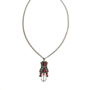 Amazigh Tizerzit Berber Fibula Pendant Stainless Steel Chain Necklace