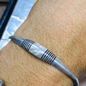 Handmade Amazigh Tuareg Sahara Tribal Silver Adjustable Cuff Bracelet