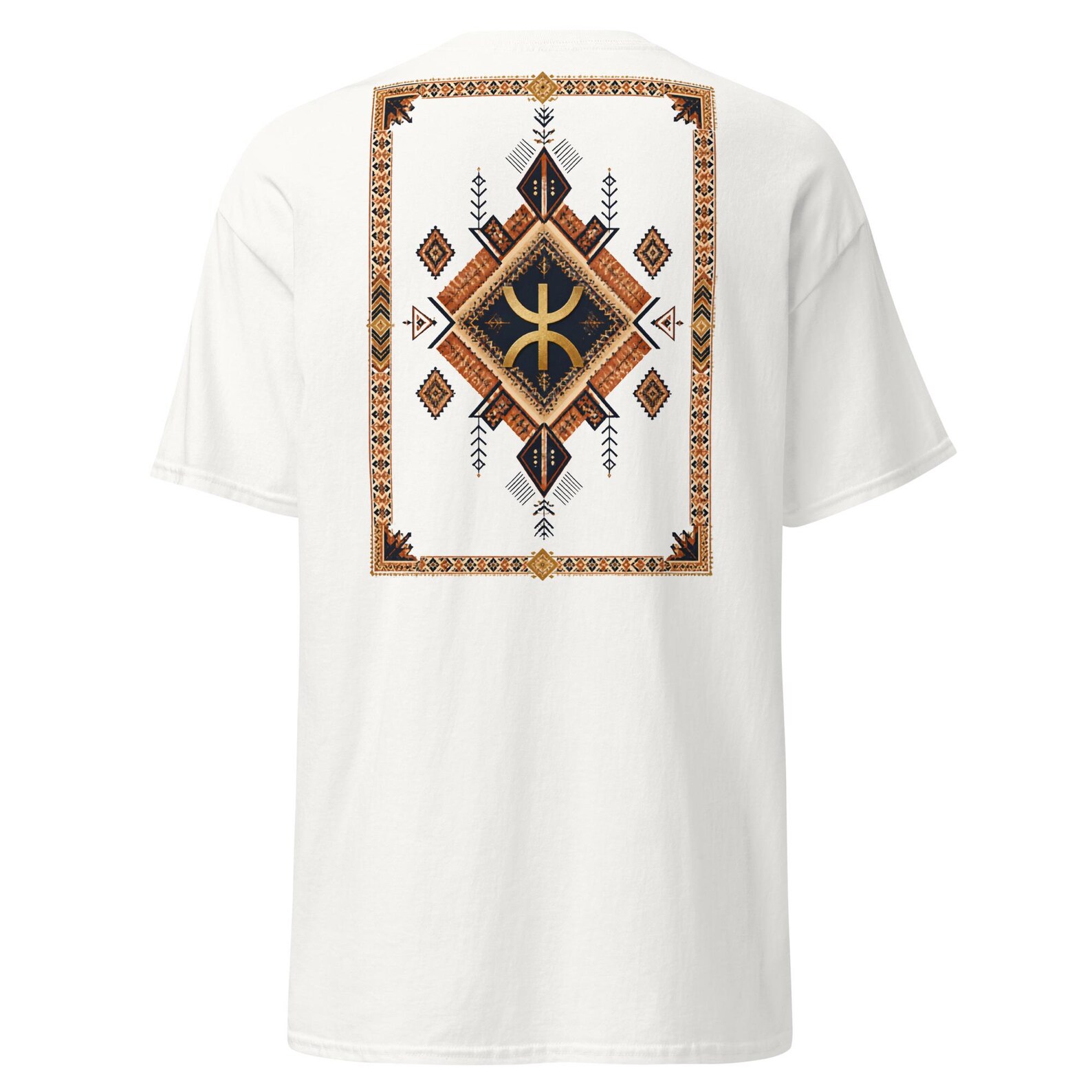 Berber Boho Shirt Yaz "Free Man" Symbol Tee