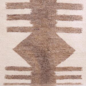 Custom Amazigh Berber Natural Wool Living Room Rug