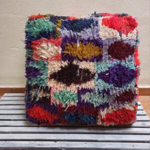 Berber hand made ' pouf ' pouf cover '' pouf