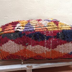 Amazigh Handmade hand Pouf Cover for Home Decor