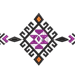 Berber Style Pillow Embroidery Pattern Duvet Cover Design