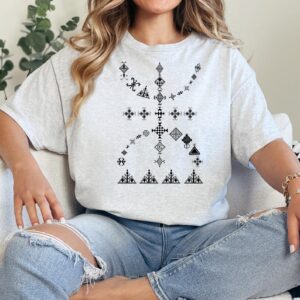 Berber Kabyle Yaz Symbol Design Traditional Style Shirt